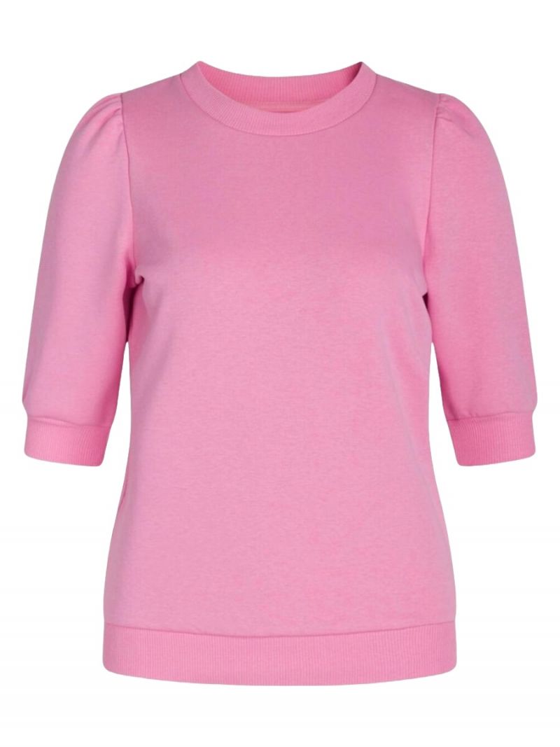 15033 Sweater met Pofmouwtjes - Roze