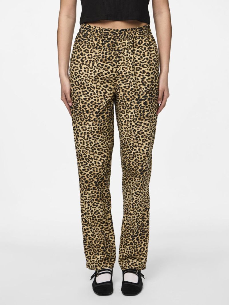 17156548 Pcnancy Broek met Leopard Print - Dove