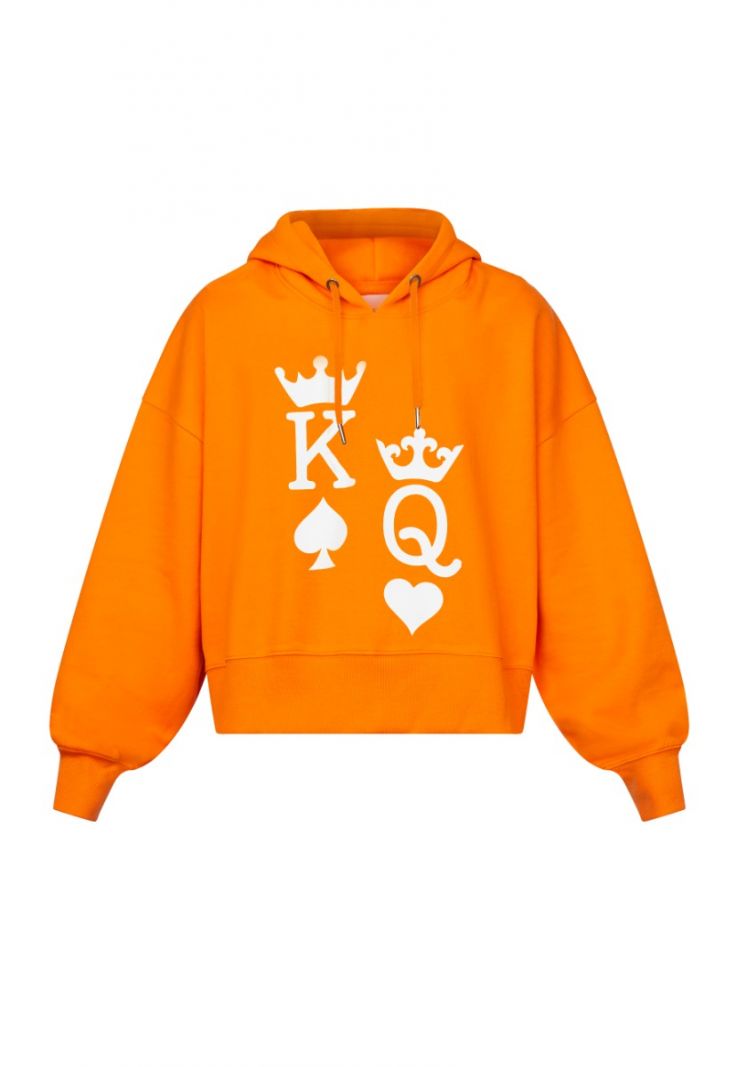 17309 HIKE-S Hoodie King/Queen - Oranje