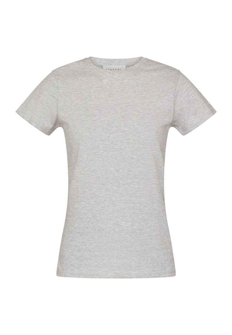 17357 Heda-Ss1 T-Shirt - Licht Grijs