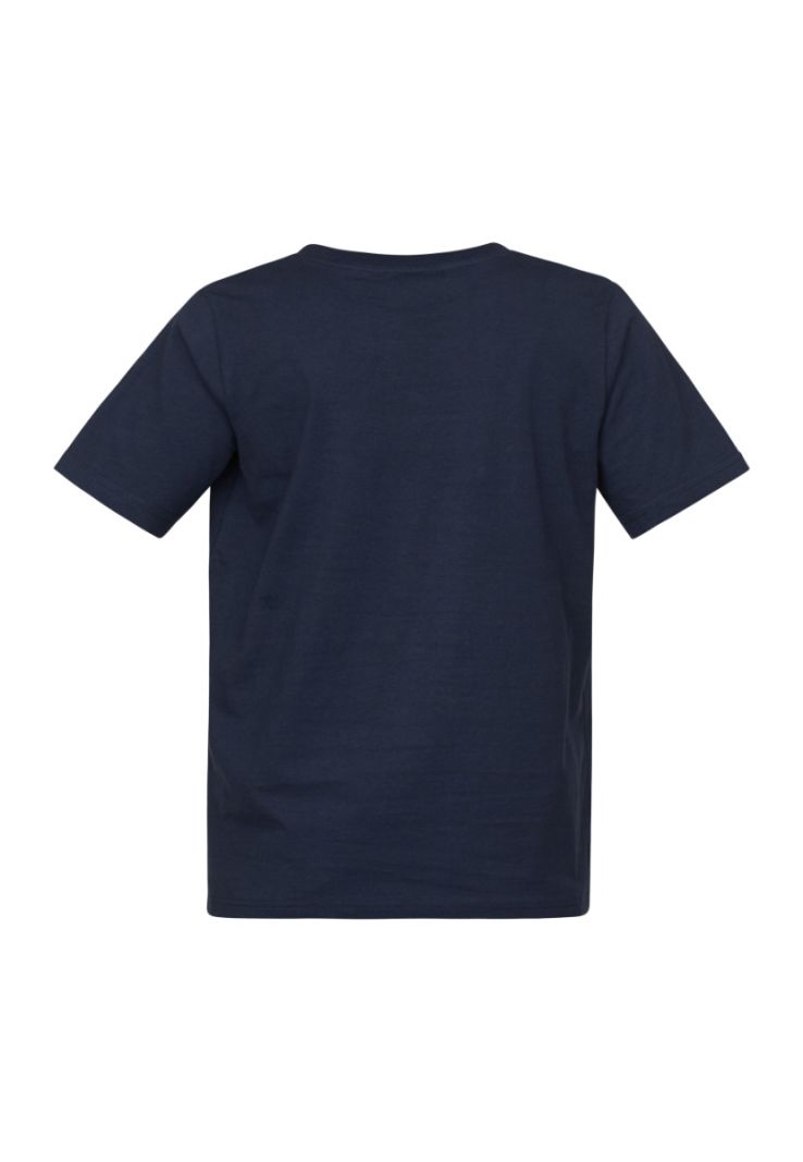 17463 HEKA-SS T-Shirt met Geboruurd Detail - Navy