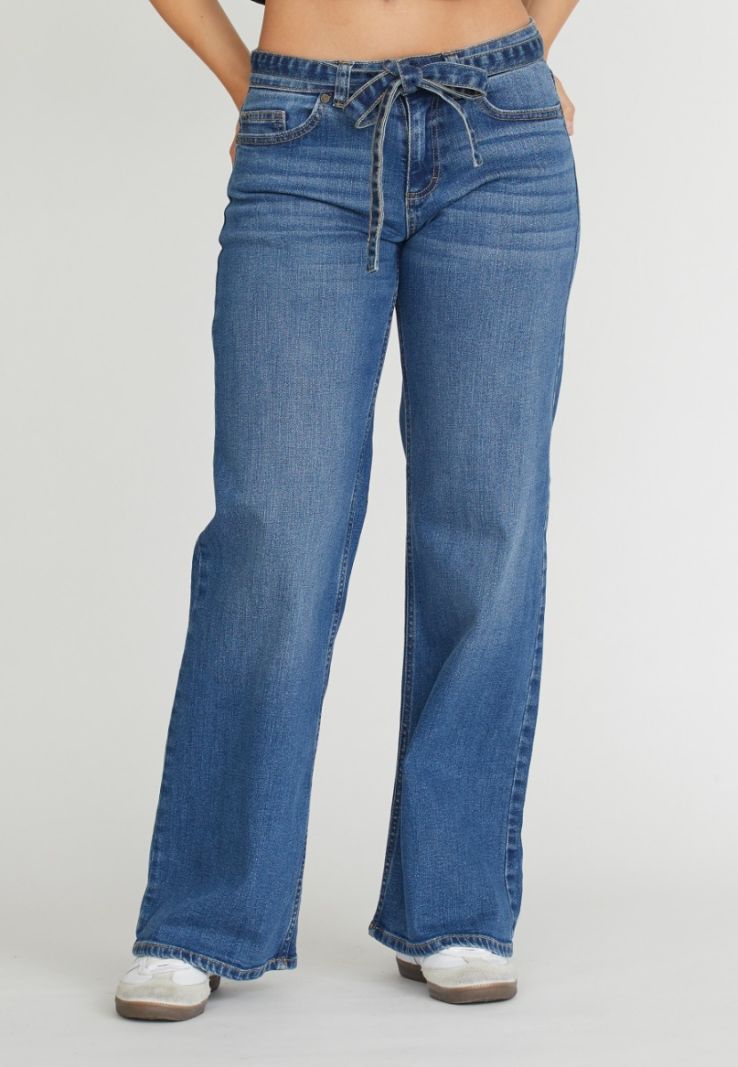 17657 Onea Jeans Broek - Mid Wash Blue