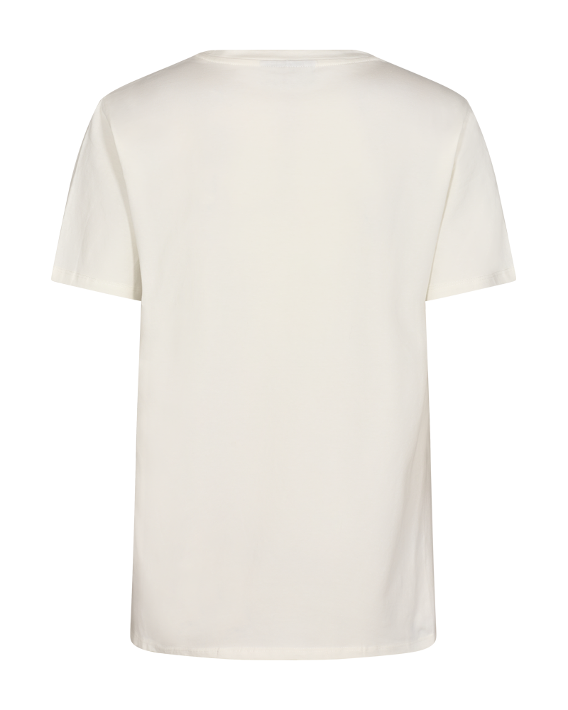 201102 Fqfenjal T-Shirt met print - Off White/Pepper Green