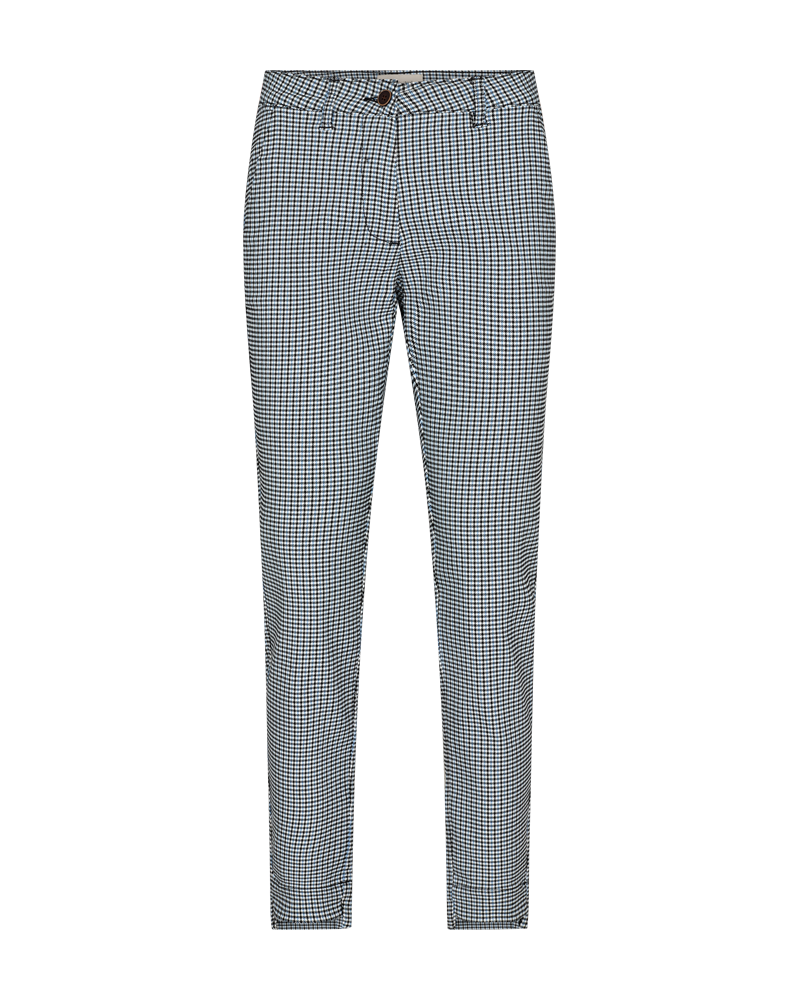 201174 FQRex Pants New Check - French Blue/Black