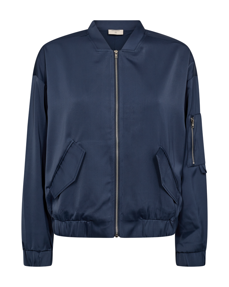 204106 FQFlen Bomber Jack - Vintage Indigo