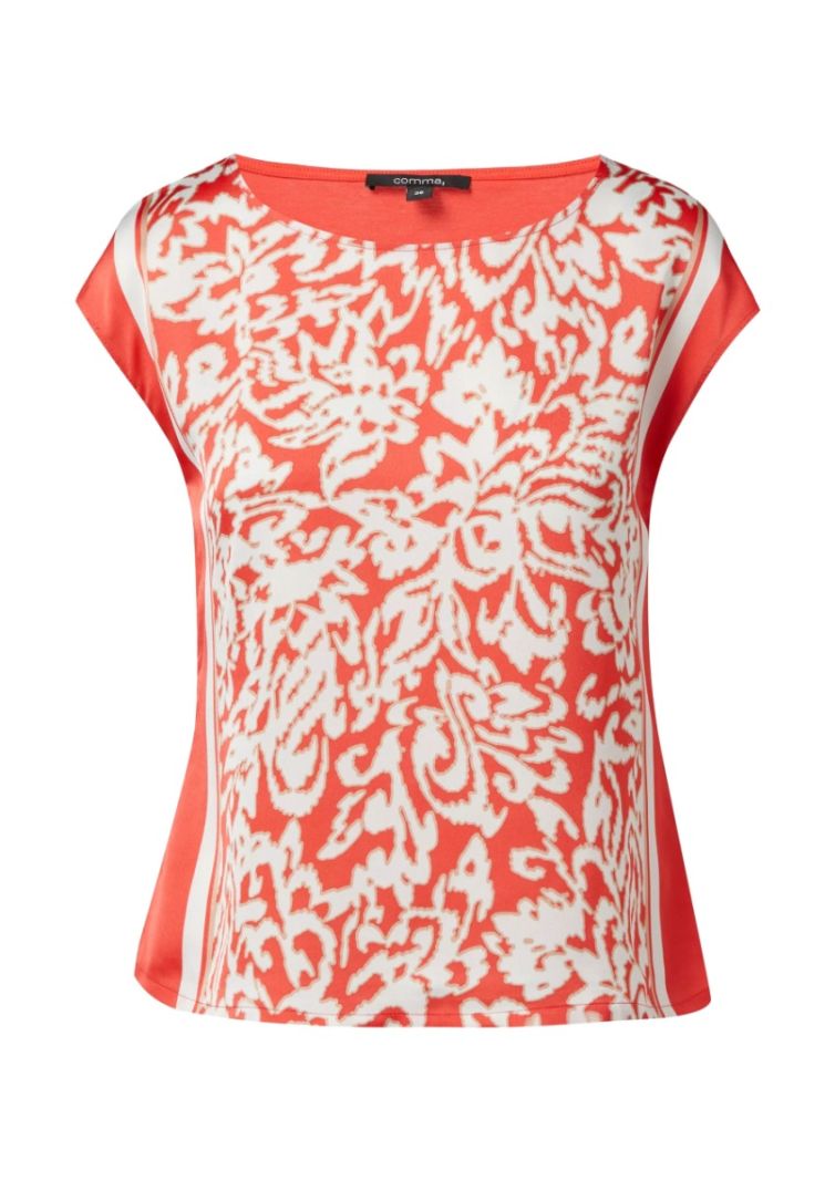 2147717 Top met Print - Koraal