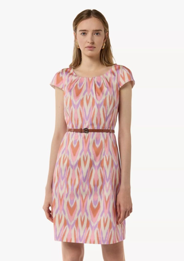 2148317 Jurk met Print - Wit