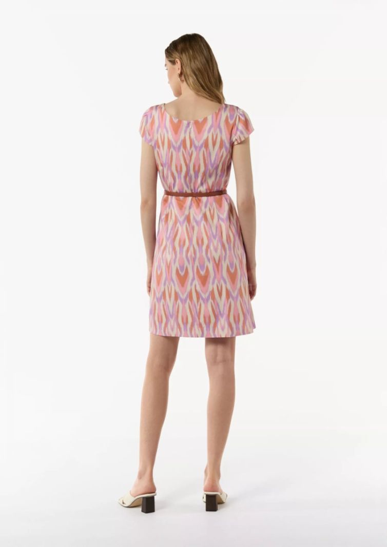 2148317 Jurk met Print - Wit