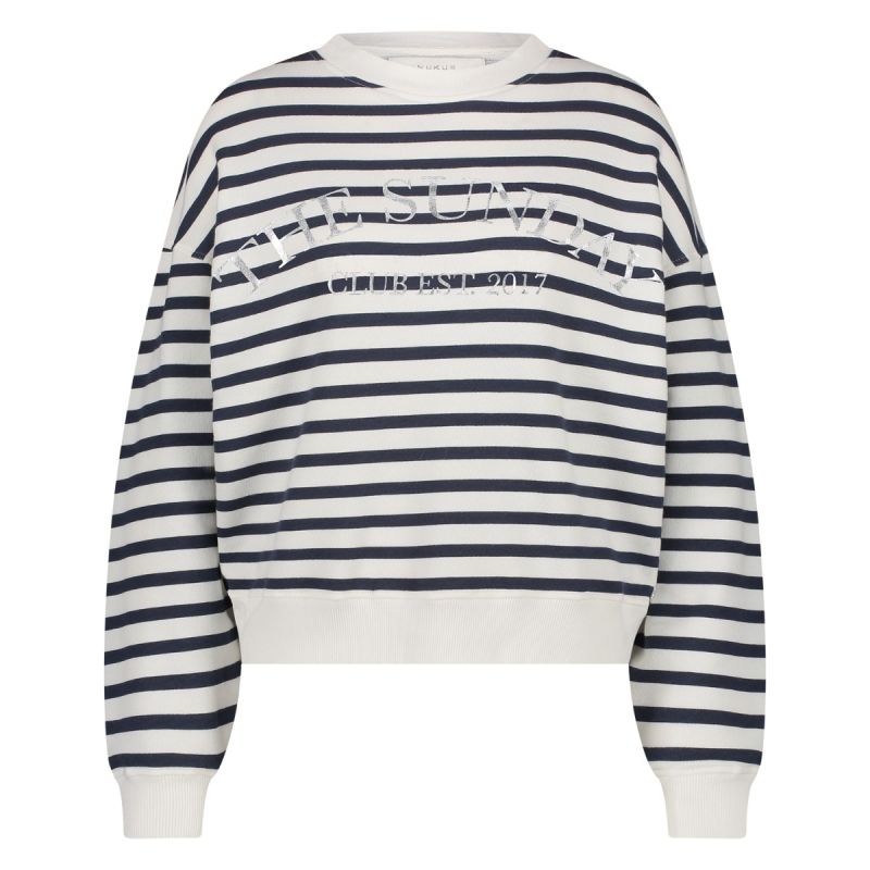 NKS03003 Noa Pullover - Off White/Navy