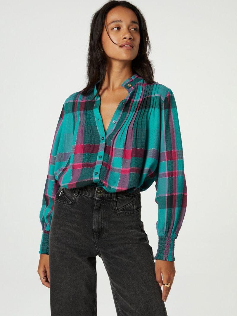 CLT-43-BLS-AW23 Lucky Blouse - Bright Teal