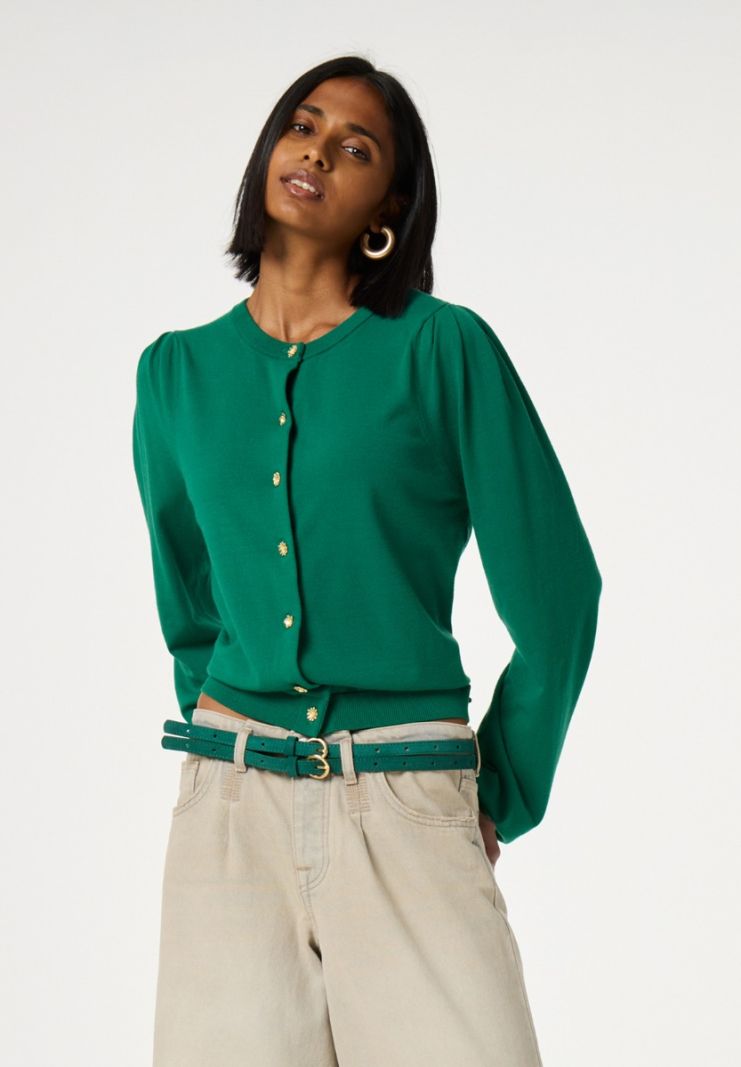 CLT-CAR-04-AW24 Molly Cardigan - Bottle Green