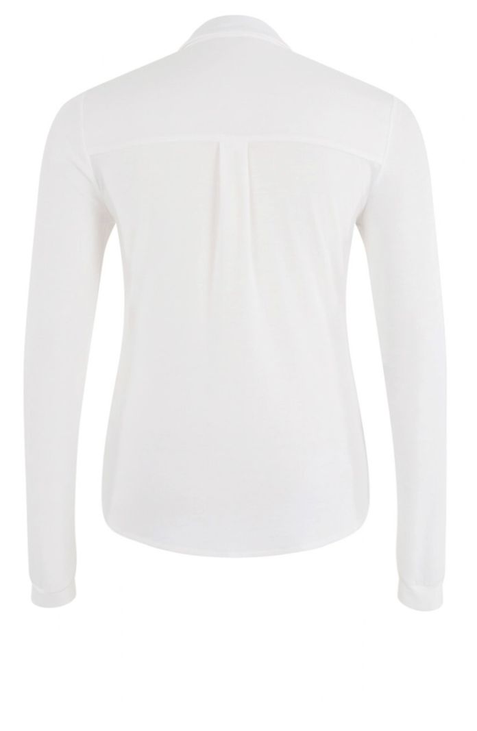 55-04 Twilight Blouse - Wool White Solid