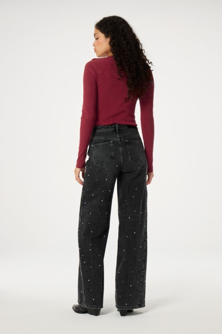 CLT-PUL-23-AW24 Lillian Slim Pullover - Cerise Red