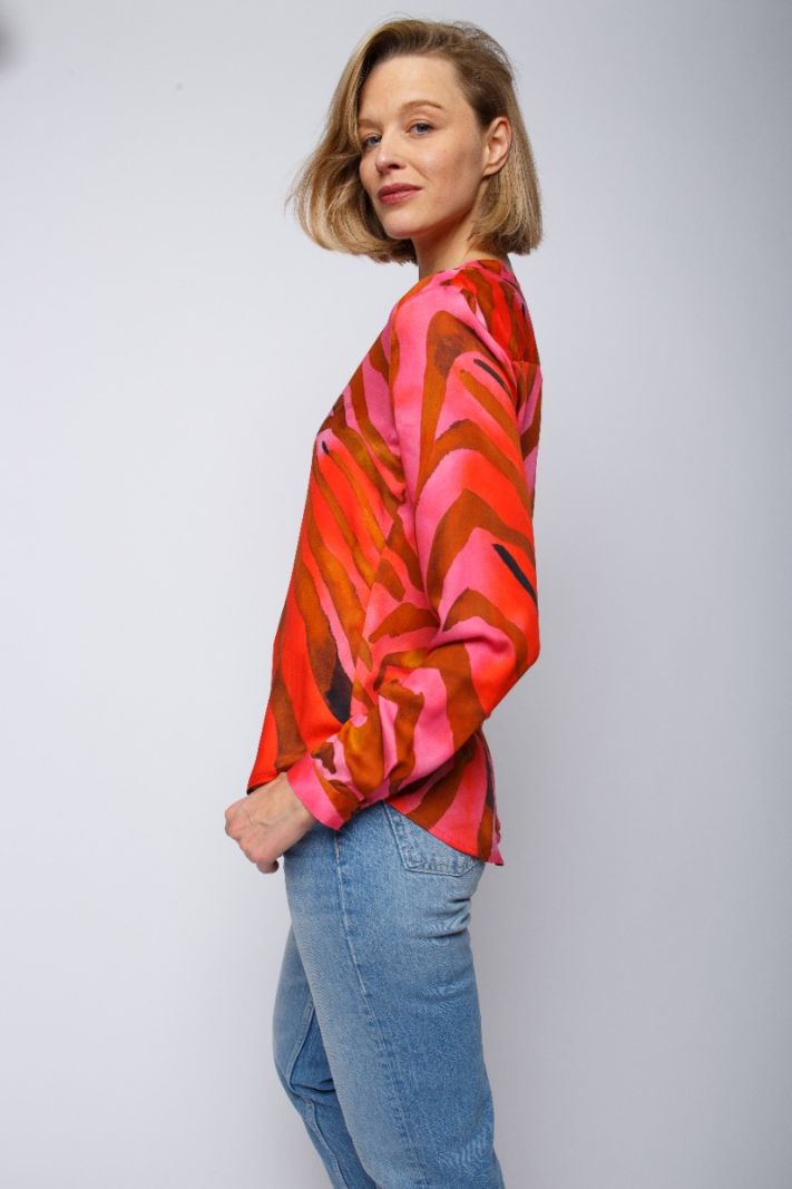 8334-139920 Viscose Blouse - Rood