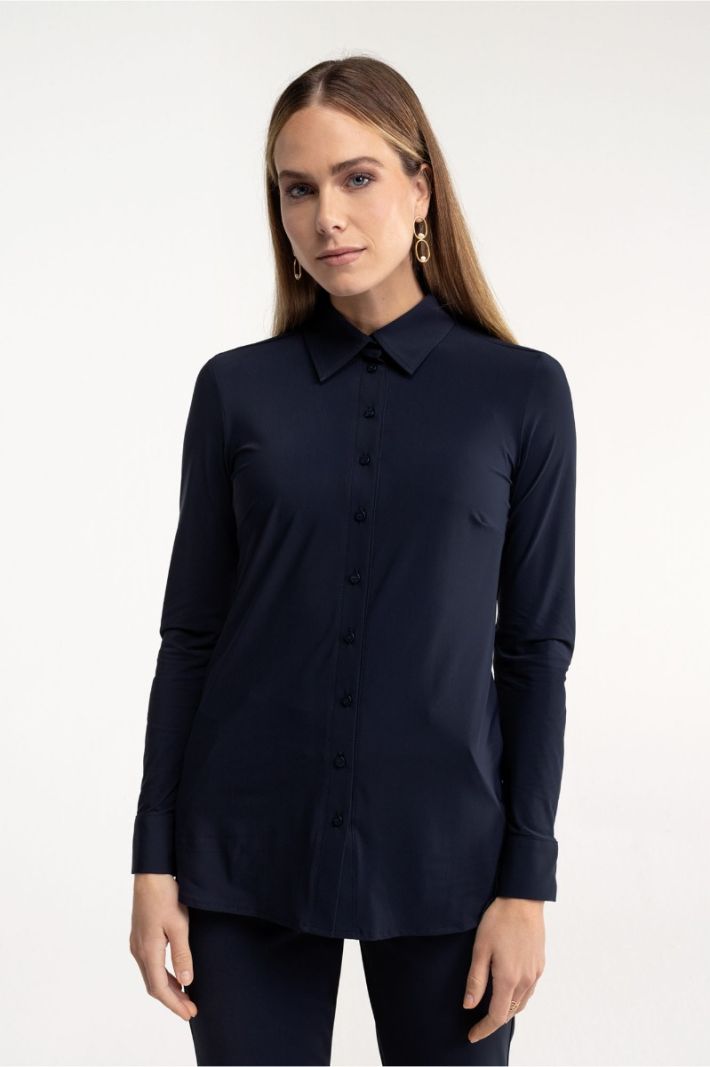 94802 Poppy Blouse - Donker Blauw