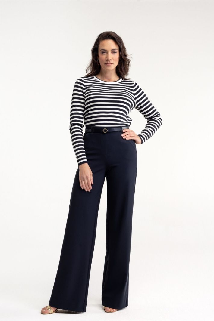 94810 Lexie Long Bonded Trousers - Dark Blue