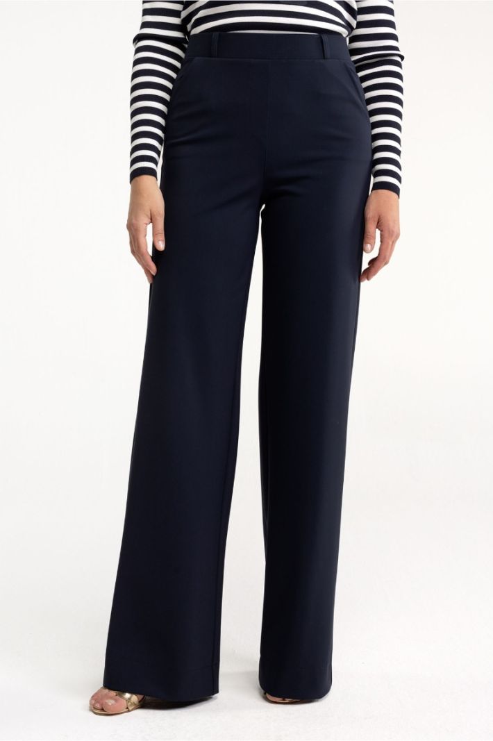 94810 Lexie Long Bonded Trousers - Dark Blue