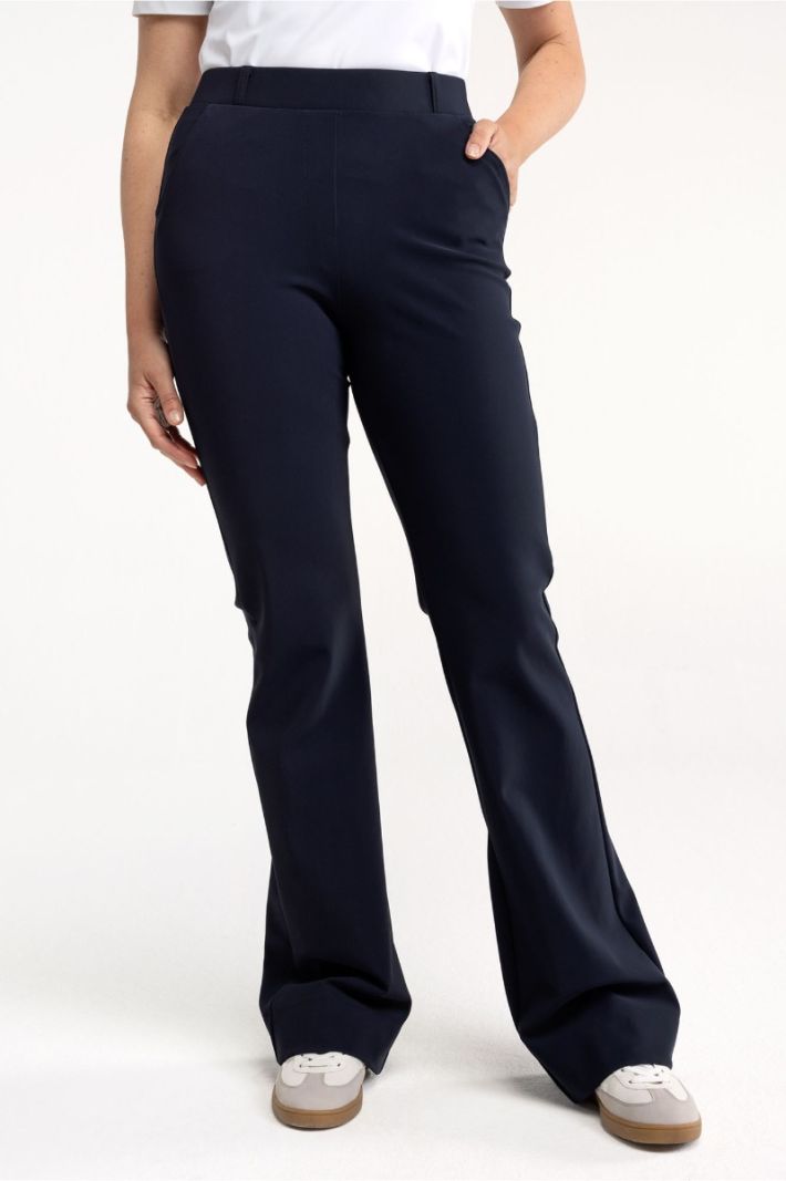 94812 Flair Long Bonded Trousers - Donker Blauw