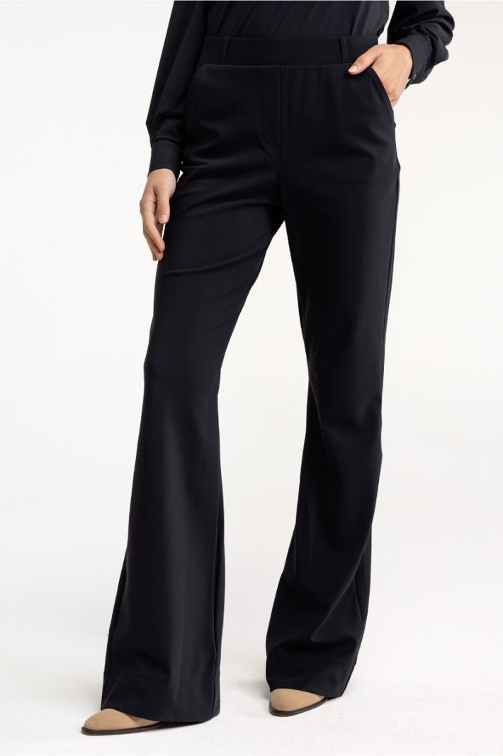 94812 Flair Long Bonded Trousers - Zwart