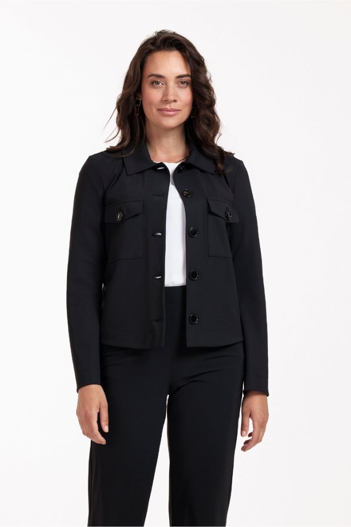 94822 Claire Bonded Jacket - Zwart