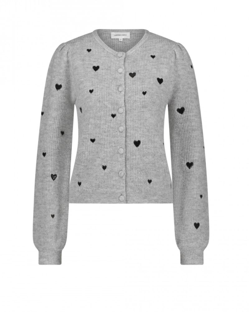 CLT-CAR-13-AW24 Lidia Cardigan - Grey Melange