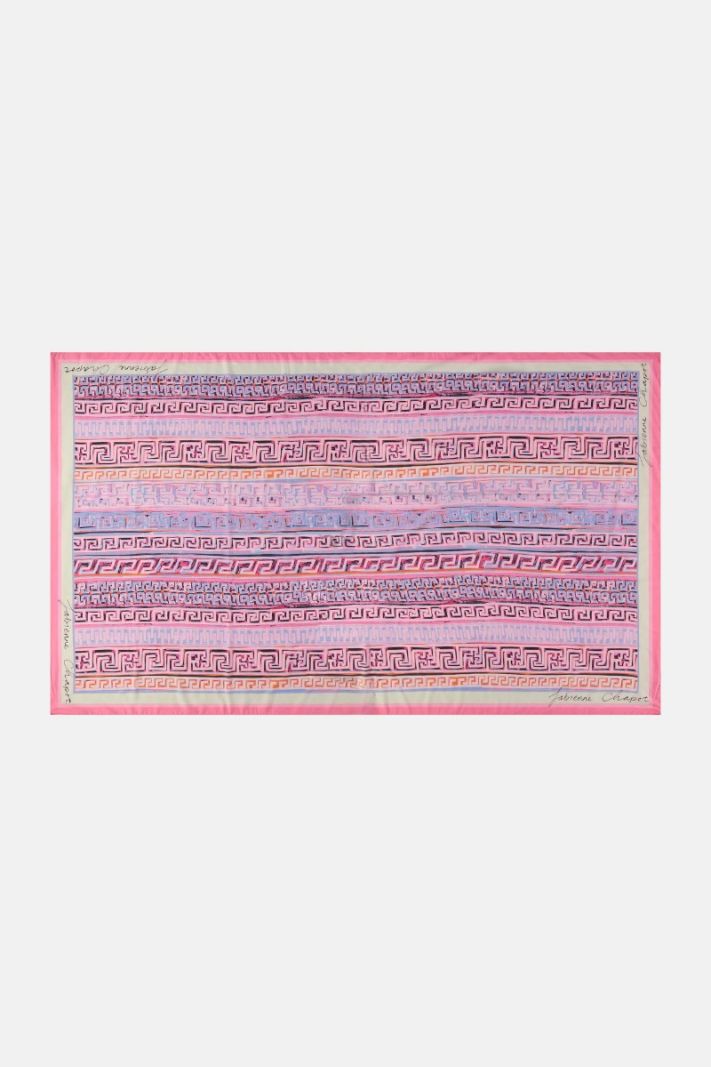 ACC-403-SCF-SS24 Adrienne Scarf - Pink Candy/Cornflower