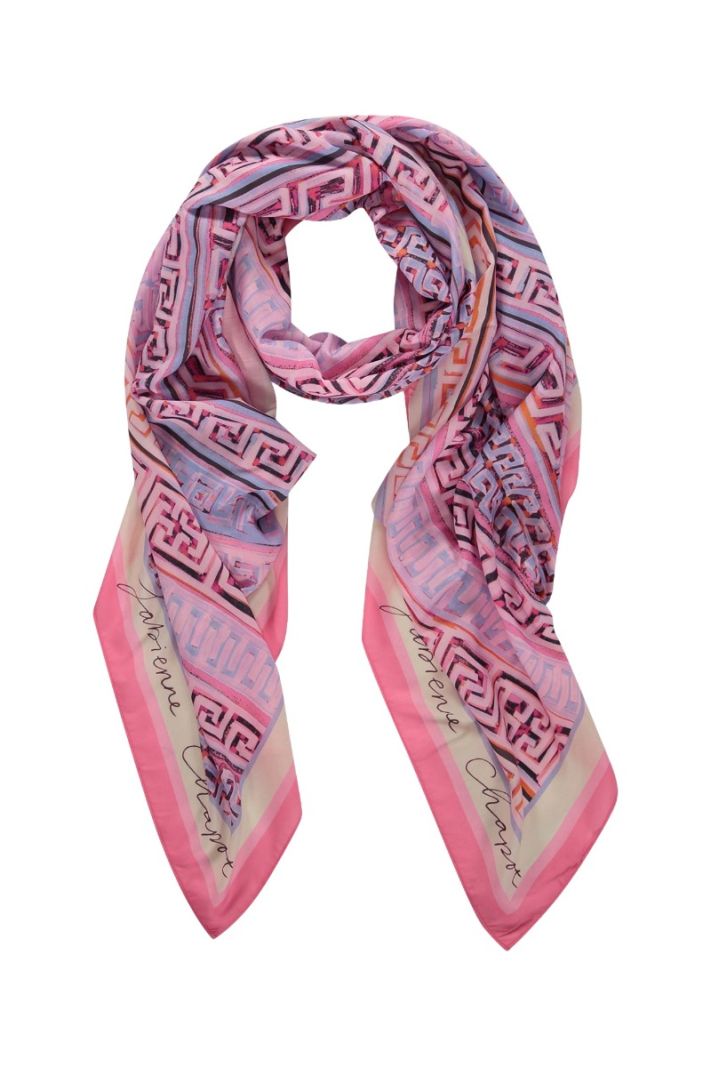 ACC-403-SCF-SS24 Adrienne Scarf - Pink Candy/Cornflower