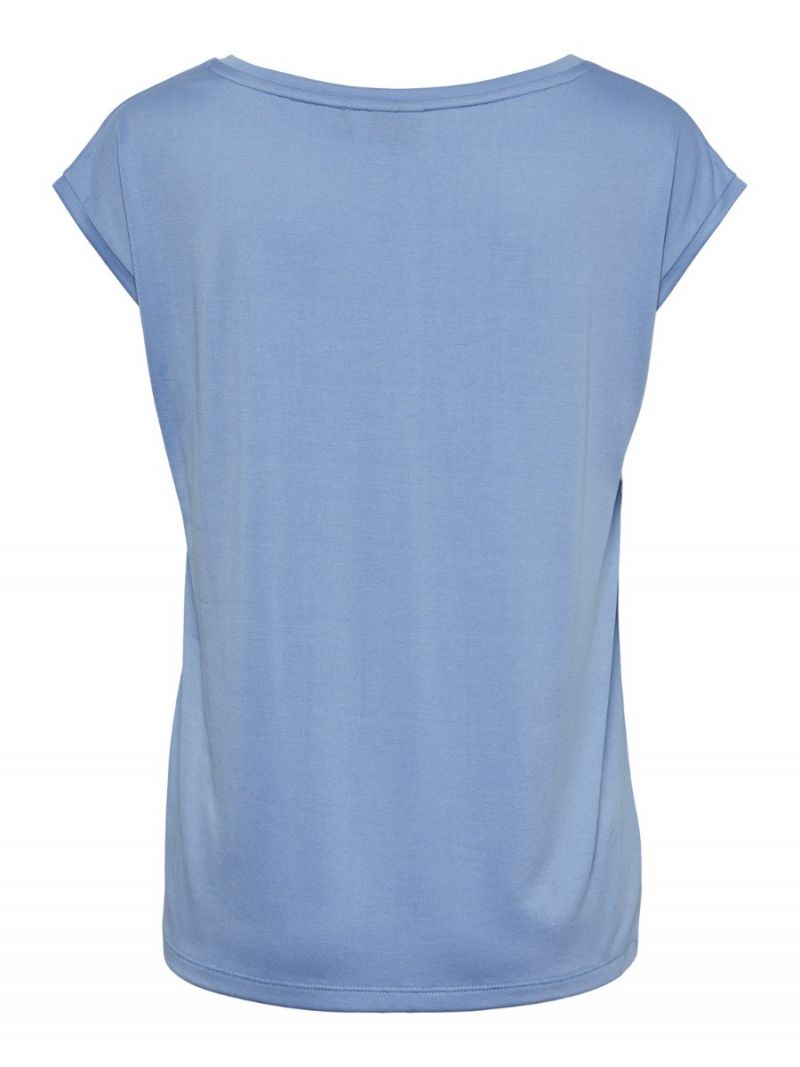 17095260 Pckamala T-Shirt met V-Hals - Vista Blue