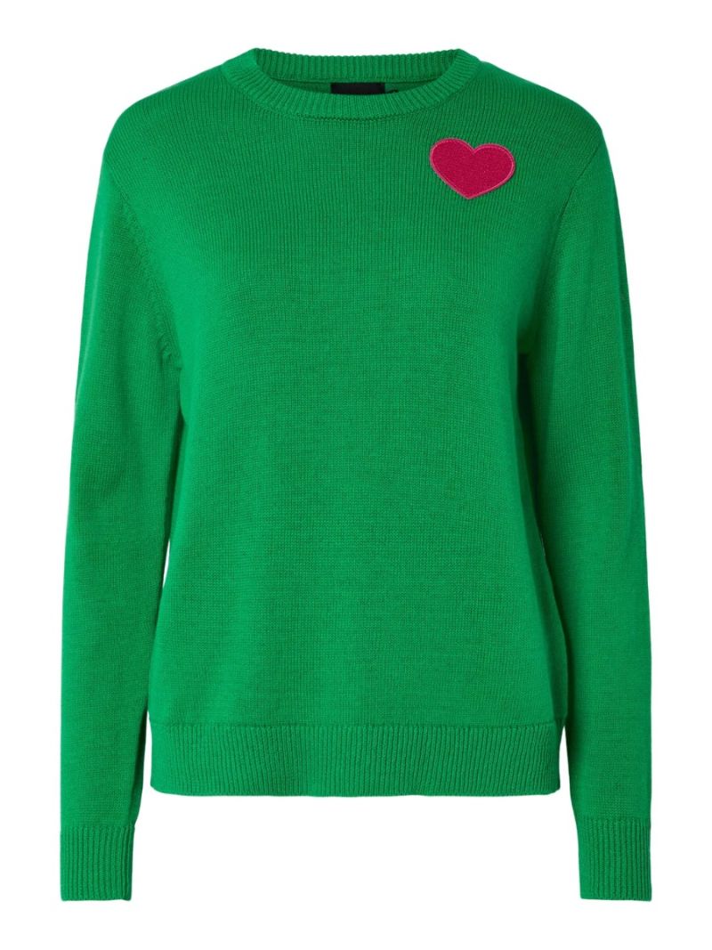 17158762 Pchiline Pullover met Hartje - Fern Green