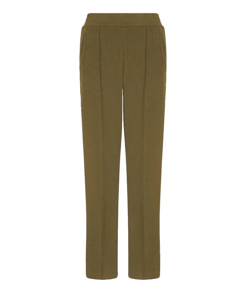 F24.05507 Broek met Lurex Tape - Moss Green