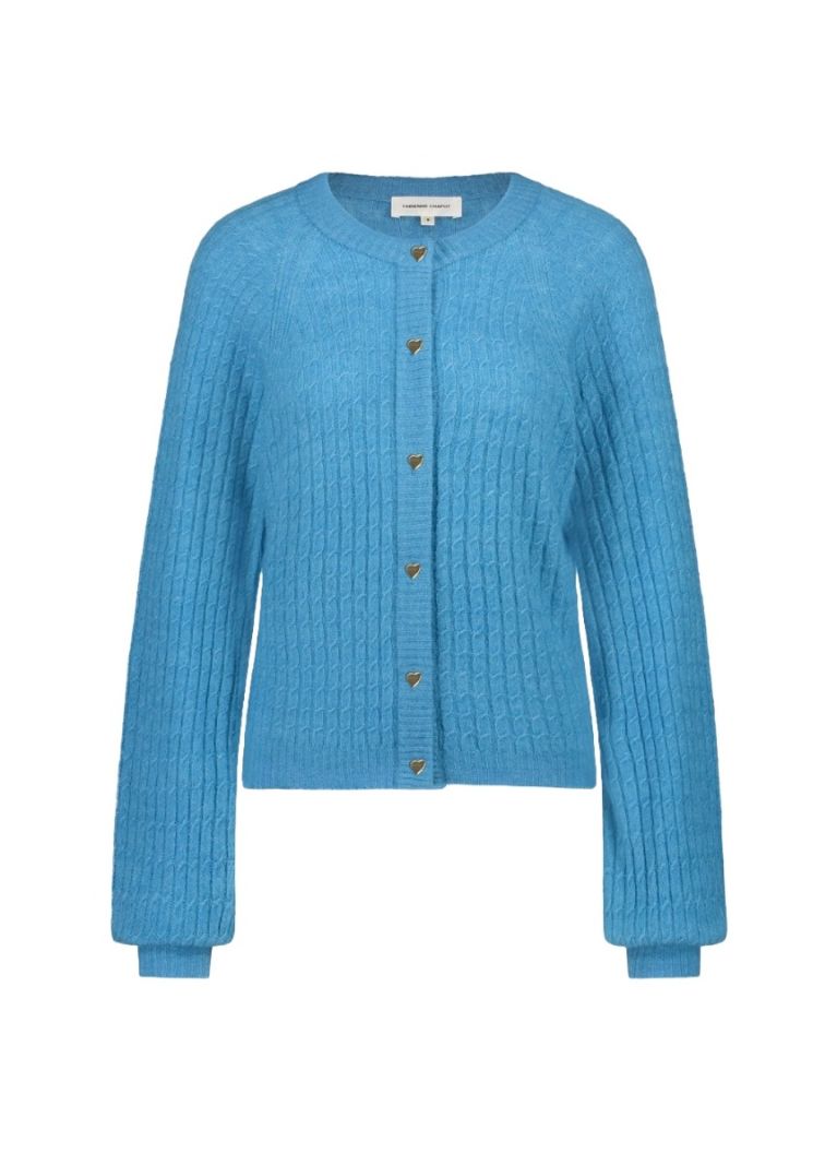 CLT-CAR-03-AW24 Charlotta Cardigan - Venus Blue