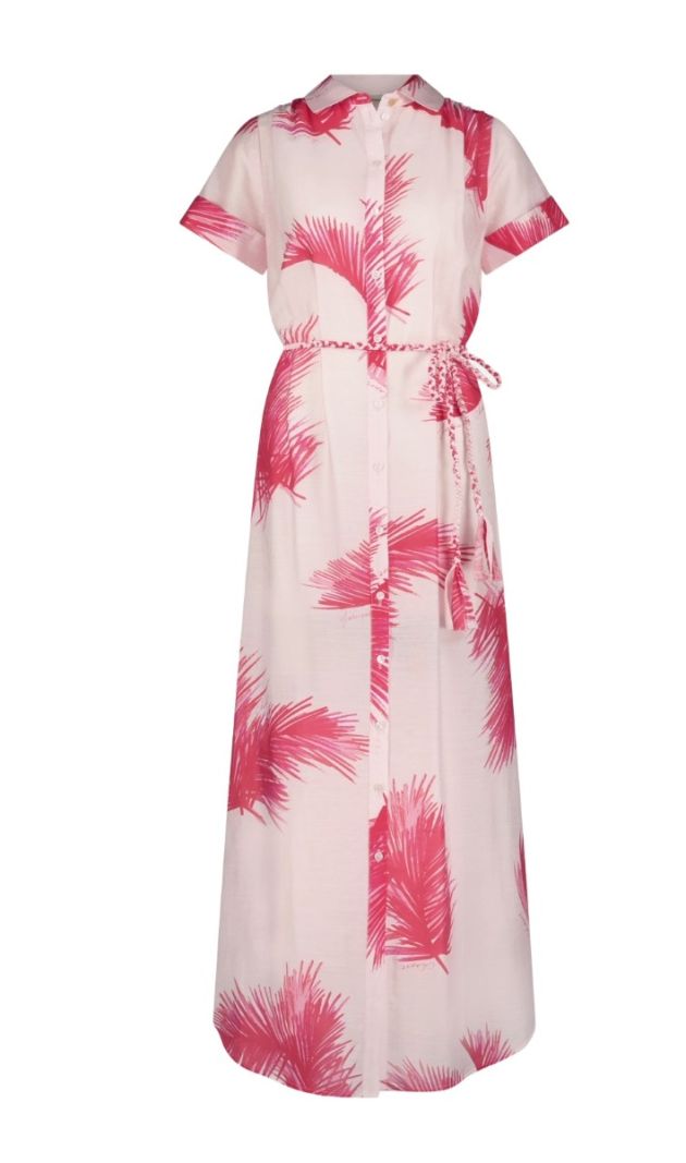 CLT-109-DRS-SS24 Ex-Boyfriend Maxi Dress - Tomato/Flamingo Pink