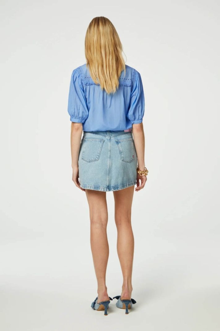 CLT-16-BLS-SS24 Tootsie SS Blouse - Blue Dream