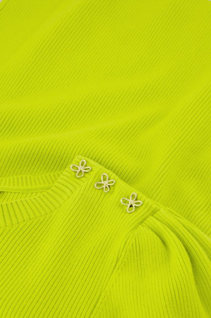 CLT-173-PUL-SS24 Lillian SS Pullover - Lovely Lime