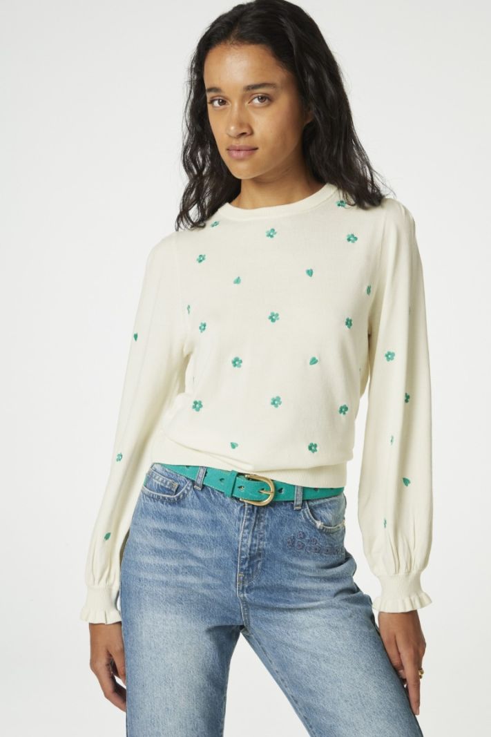 CLT-214-PUL-AW23 Holly Pullover - Cosy White