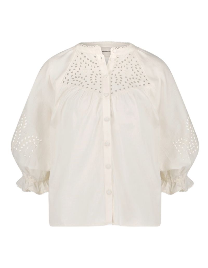 CLT-26-BLS-SS24 Issa Blouse - Cream White