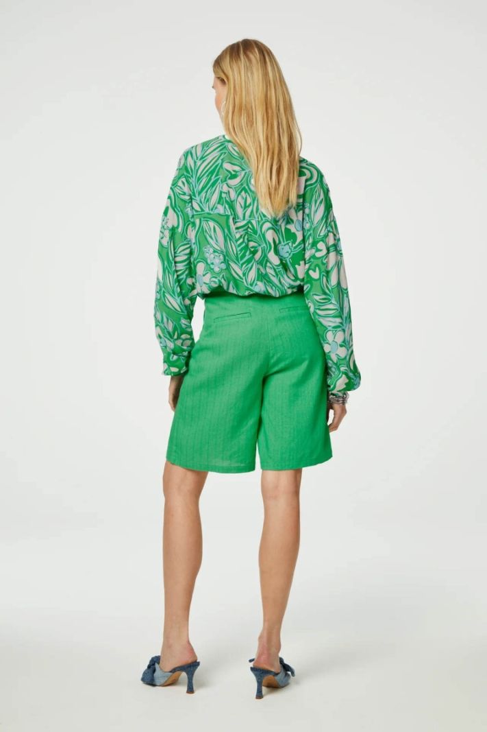 CLT-29-BLS-SS24 Lexi Blouse - Green Grass/Grass is Greener