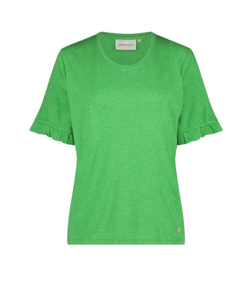 CLT-302-TSH-SS23 Glitter T-Shirt - Acapulco Green