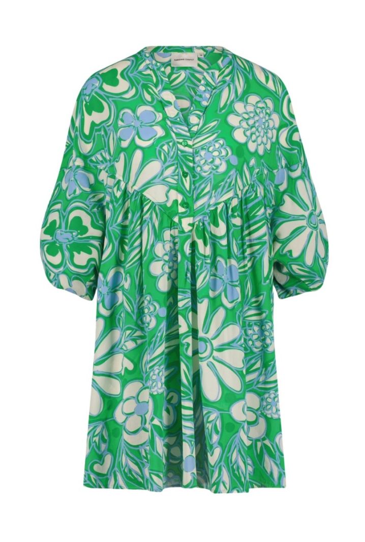 CLT-92-DRS-SS24 Dover Dress - Green Apple/Grass is Greener