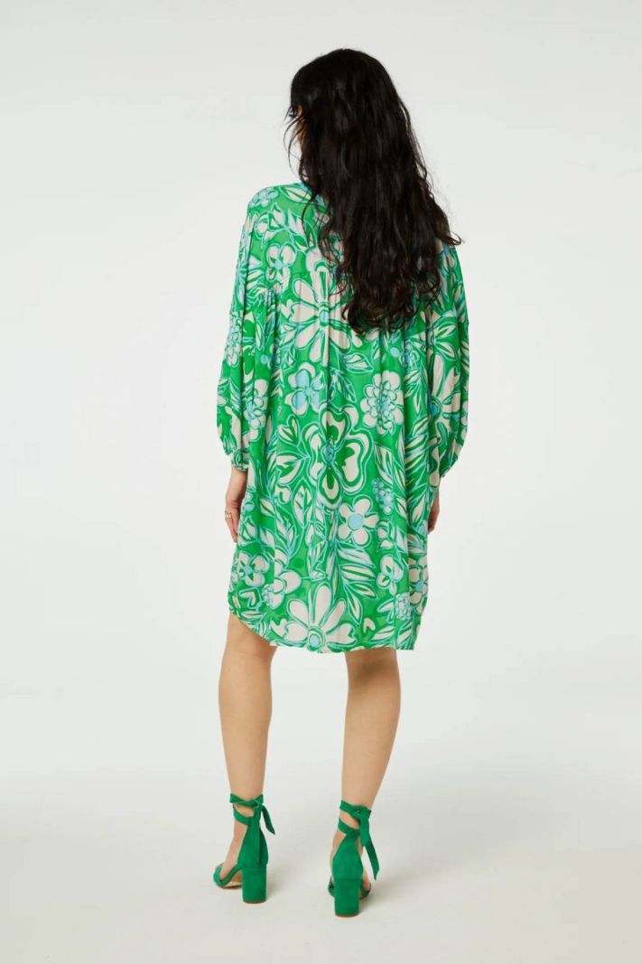 CLT-92-DRS-SS24 Dover Dress - Green Apple/Grass is Greener