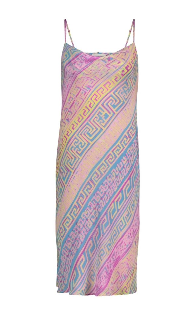 CLT-93-DRS-SS24 Hera Dress - Pink Sunset/Azure Blue