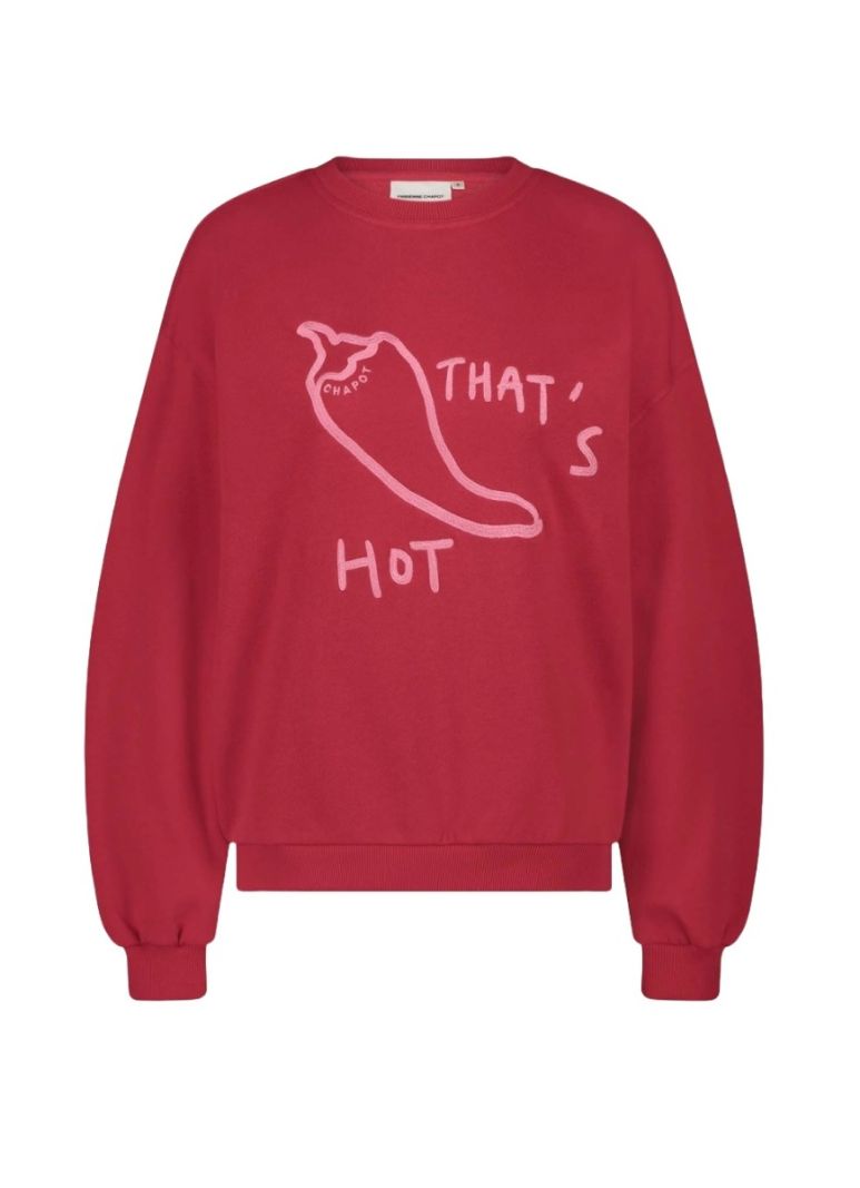 CLT-SWE-13-SS25 Terry Sweater - Red Hot Chilli