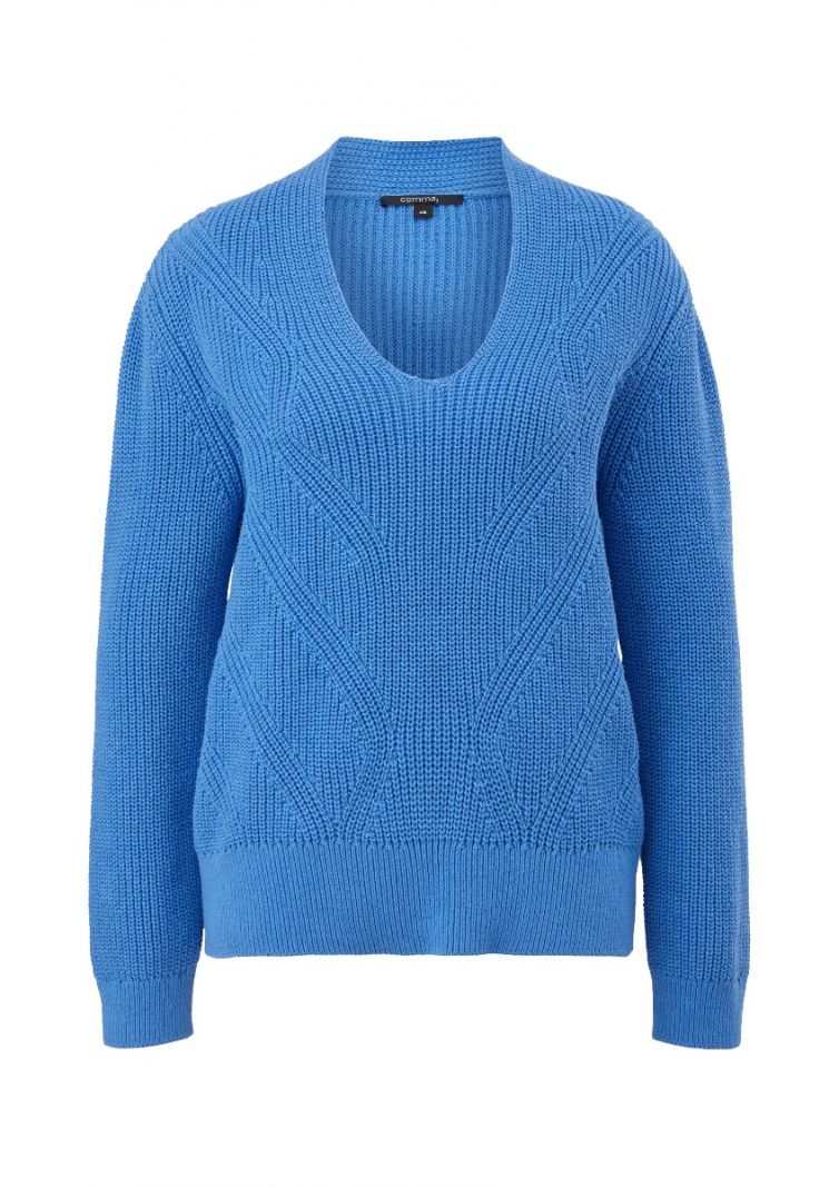 2110613 Katoenen Pullover - Aquarell Blue