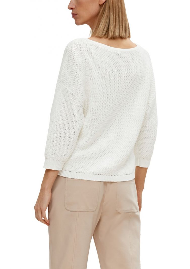 2115471 Pullover met 3/4 Mouw - Off White