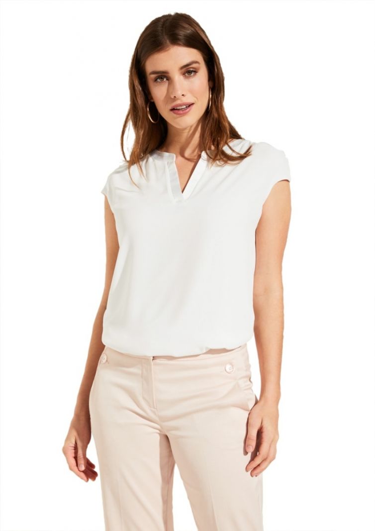 Casual Stofmix Shirt - Off White
