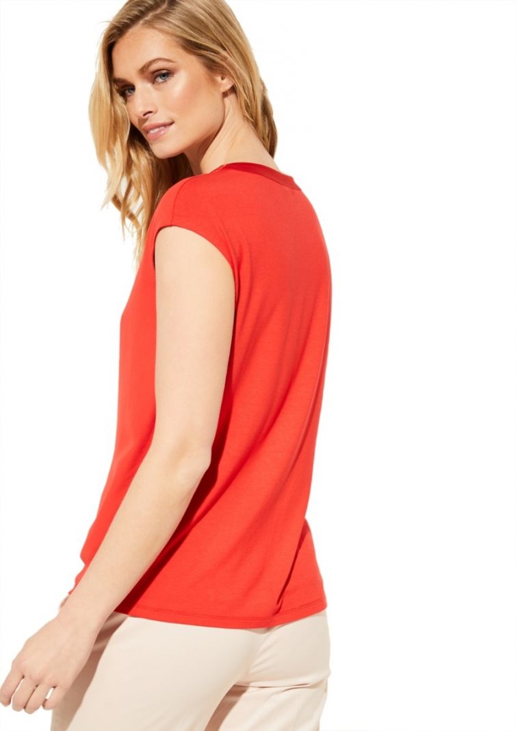 Casual Stofmix Shirt - Rood