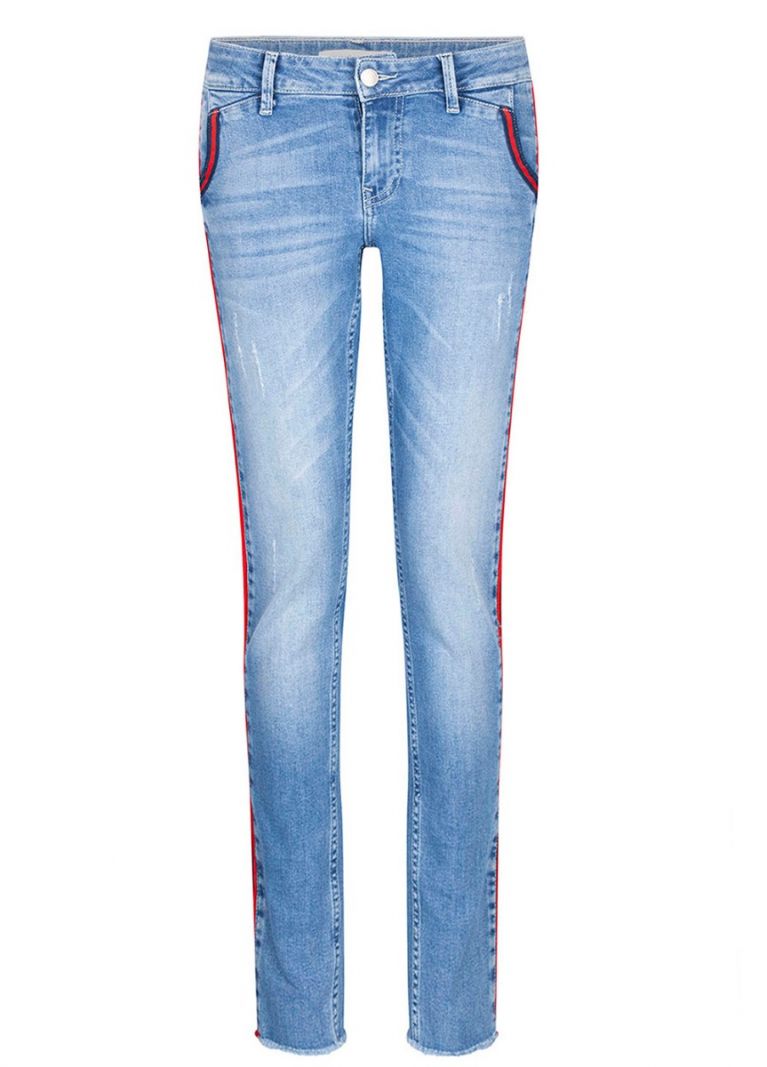 Jeans Broek-piping accent
