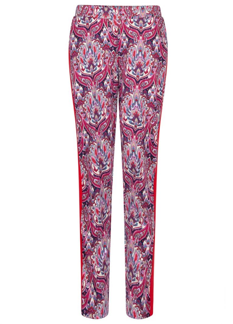 Casual-Paisley Print-Pant-Stretch