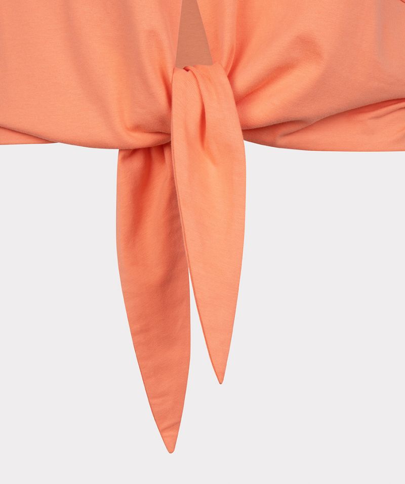 SP23.05014 T-shirt Knot Detail - Peach