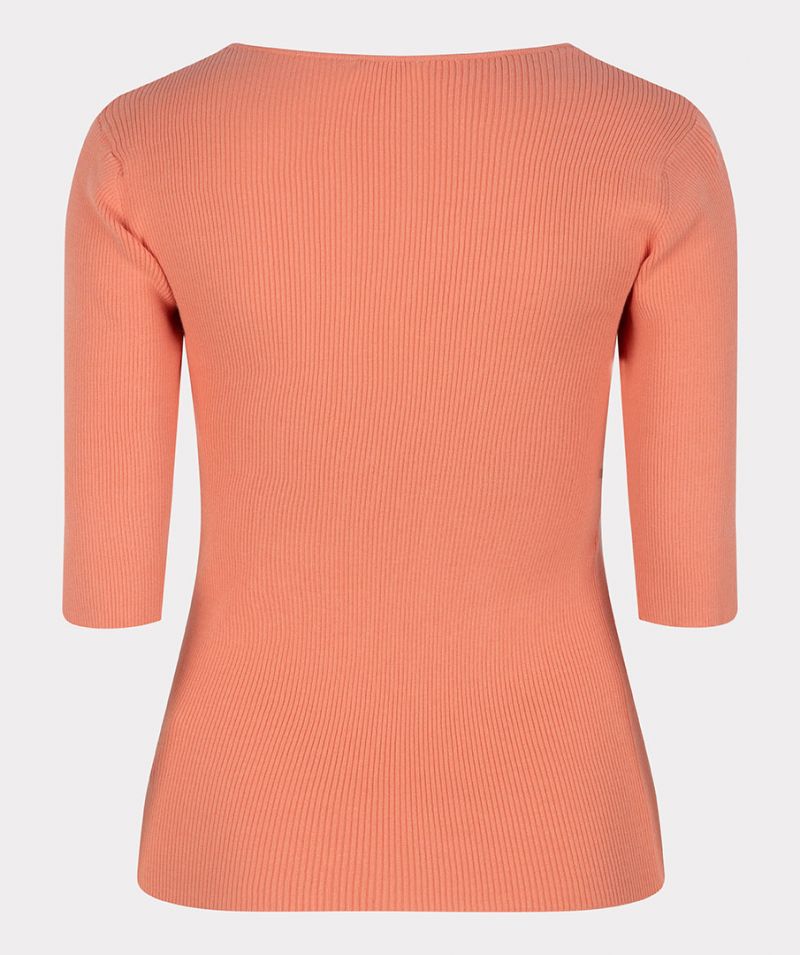 SP23.07022 Sweater Knot Rib - Peach